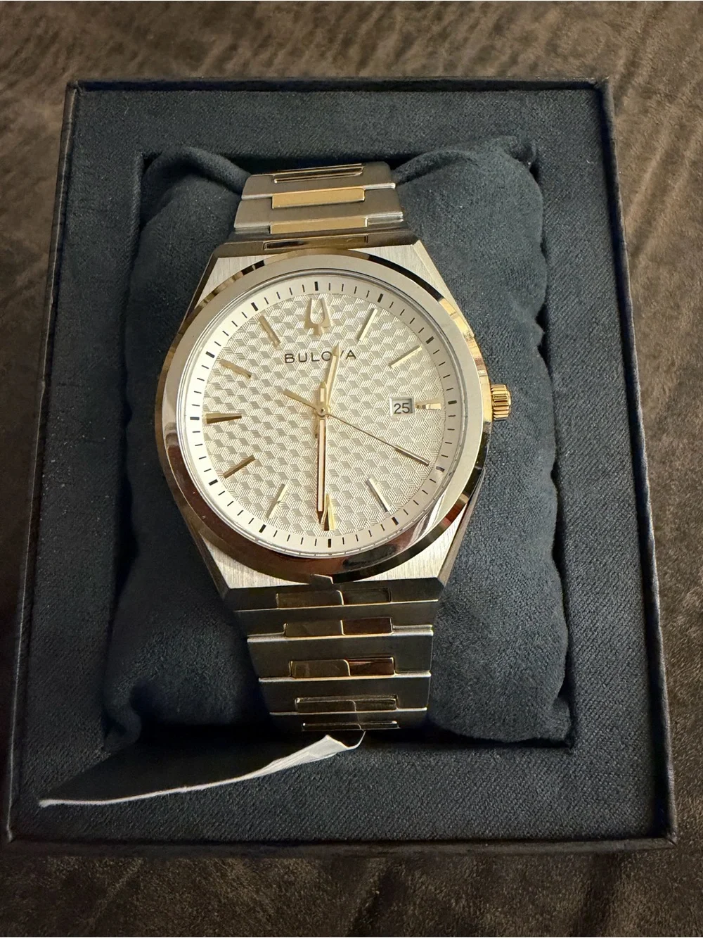 Bulova Two-Tone Silver and Gold Men’s Stainless Steel Watch